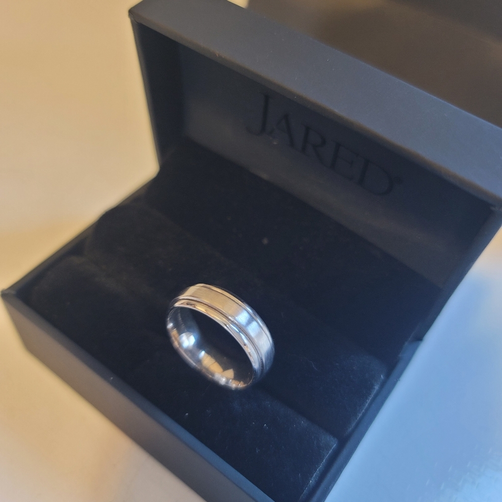 Camelot 18k White Gold and Platinum Men's Ring | Band